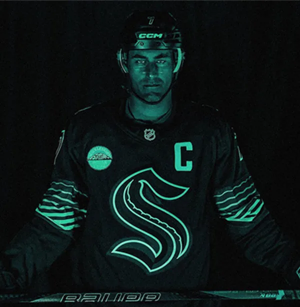 Kraken Glow-In-The-Dark Jersey Kraken Glow-In-The-Dark Jersey