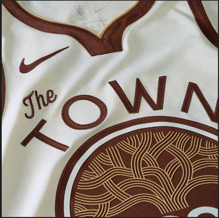 Warriors 2025-26 Tan City Jersey Warriors 2025-26 Tan City Jersey