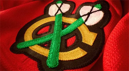 Chicago Blackhawks 100th Anniversary C-shoulder logo Chicago Blackhawks 100th Anniversary C-shoulder logo