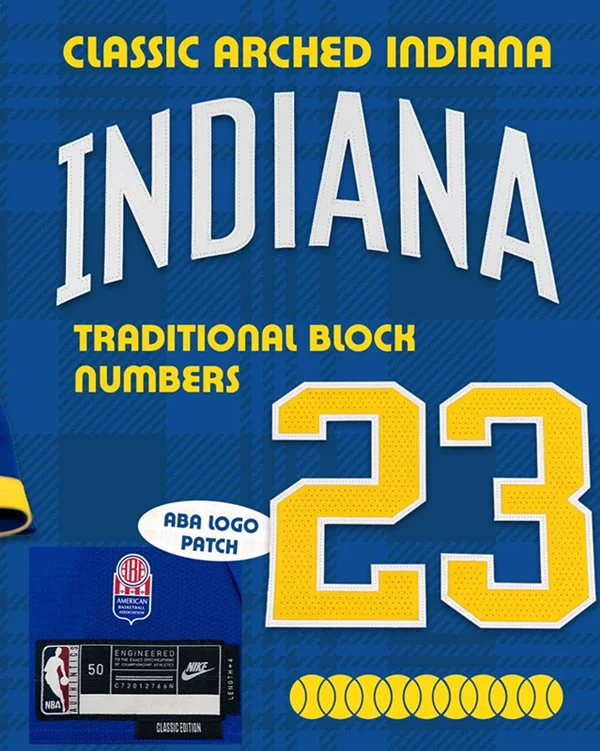 Indiana Pacers ABA-Era Royal Classic Jersey Indiana Pacers ABA-Era Royal Classic Jersey