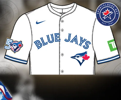 Toronto Blue Jays 50TH anniversary Patch Jersey Toronto Blue Jays 50TH anniversary Patch Jersey