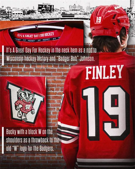 Wisconsin Hockey 2026 Frozen Confines Series Jersey Wisconsin Hockey 2026 Frozen Confines Series Jersey
