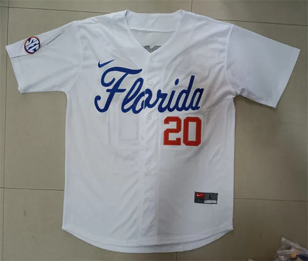 Stitched #20 Pete Alonso Florida Gators Baseball Jersey Stitched #20 Pete Alonso Florida Gators Baseball Jersey