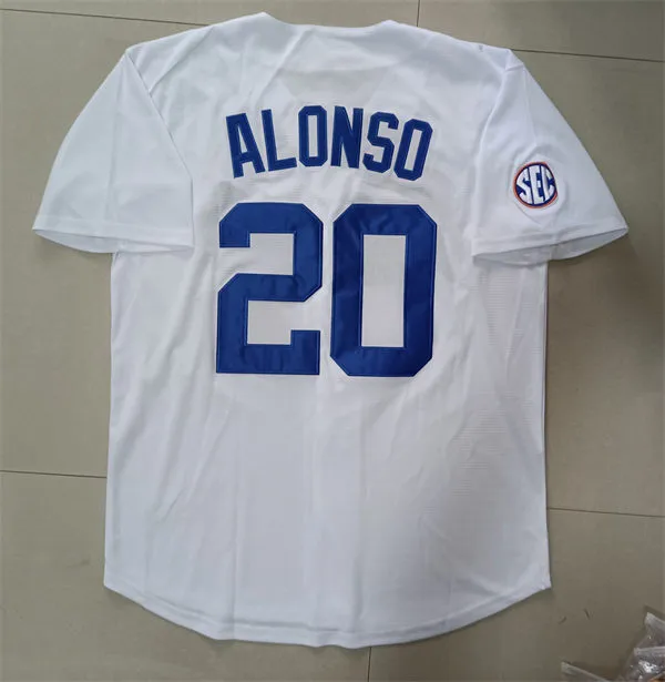 Stitched #20 Pete Alonso Florida Gators Baseball Jersey Stitched #20 Pete Alonso Florida Gators Baseball Jersey