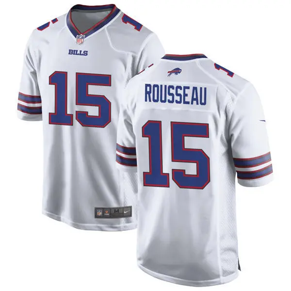 Youth Buffalo Bills #15 Gregory Rousseau Nike White Limited Jersey