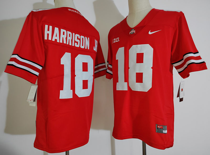 Cheap Stitched Marvin Harrison Jr. Ohio State Buckeyes Football Jersey