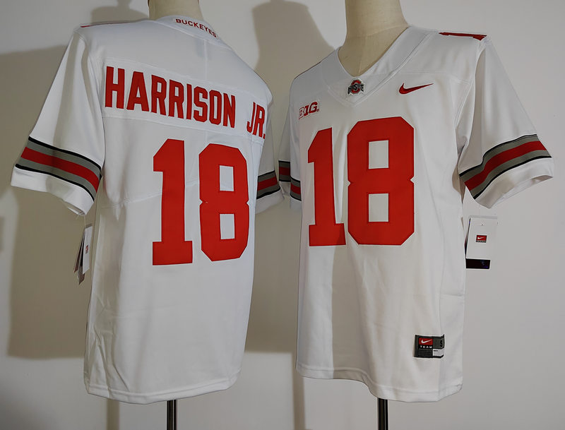 Cheap Stitched Marvin Harrison Jr. Ohio State Buckeyes Football Jersey