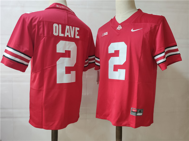 Mens Ohio State Buckeyes #2 Chris Olave Nike Red Football Jersey Mens Ohio State Buckeyes #2 Chris Olave Nike Red Football Jersey
