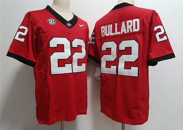 Mens Georgia Bulldogs #22 Javon Bullard Nike 2023 F.U.S.E. Elite Red College Football Game Jersey Mens Georgia Bulldogs #22 Javon Bullard Nike 2023 F.U.S.E. Elite Red College Football Game Jersey