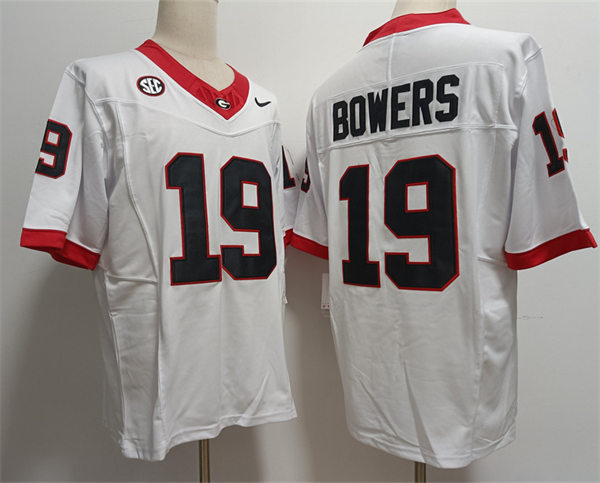 Mens Georgia Bulldogs #19 Brock Bowers Nike 2023 F.U.S.E. Limited White College Football Game Jersey Mens Georgia Bulldogs #19 Brock Bowers Nike 2023 F.U.S.E. Limited White College Football Game Jersey