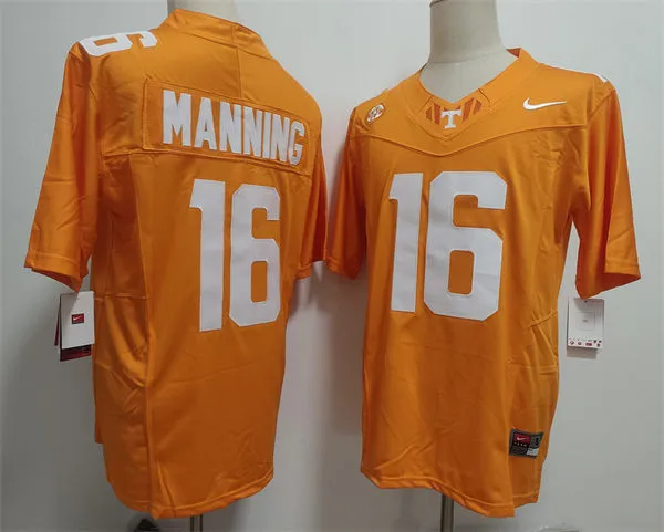 Men's Tennessee Volunteers #16 Peyton Manning Orange College Football Jersey Men's Tennessee Volunteers #16 Peyton Manning Orange College Football Jersey
