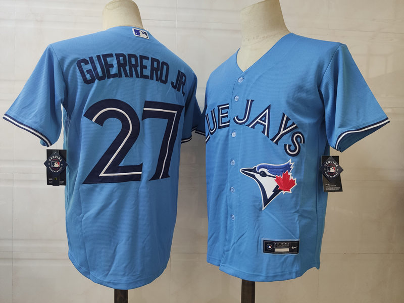 Men's Toronto Blue Jays #27 Vladimir Guerrero Jr. Nike Powder Blue Alternate Limited Jersey