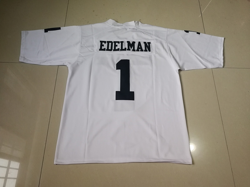 Men's Kent State Golden Flashes #1 Julian Edelman Nike White Retro College football Game Jersey Men's Kent State Golden Flashes #1 Julian Edelman Nike White Retro College football Game Jersey