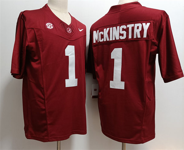 Men's Alabama Crimson Tide #1 Kool-Aid McKinstry Nike 2023 F.U.S.E. Elite Crimson College Football Game Jersey Men's Alabama Crimson Tide #1 Kool-Aid McKinstry Nike 2023 F.U.S.E. Elite Crimson College Football Game Jersey