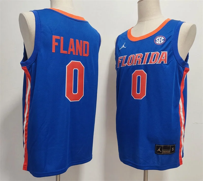 Florida Gators #0 Boogie Fland 2026 Royal College Basketball Game Jersey