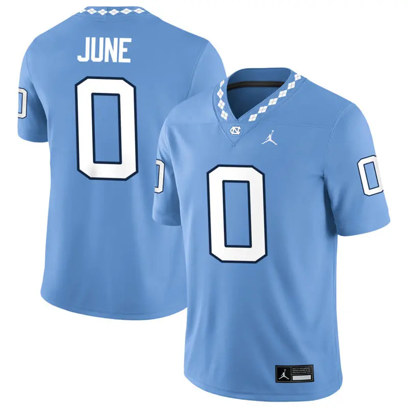 North Carolina Tar Heels #0 Demon June 2026 Blue F.U.S.E. College Football Game Jersey