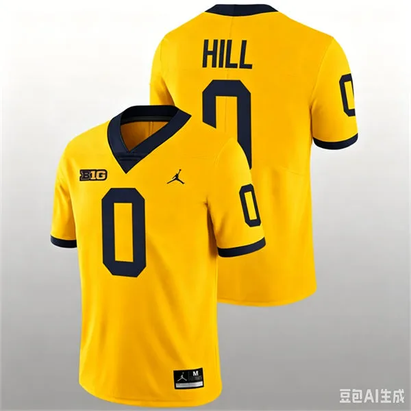 Michigan Wolverines #0 Jyaire Hill Maize College Football Game Jersey