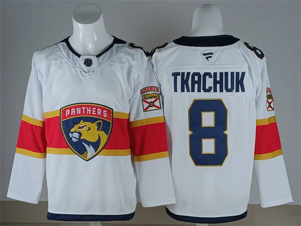 Men's Florida Panthers #8 Brady Tkachuk Fanatics White Away Premium Jersey