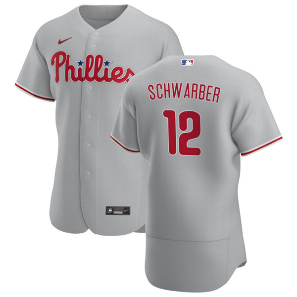 Youth Philadelphia Phillies #12 Kyle Schwarber Nike Gray Road Jersey