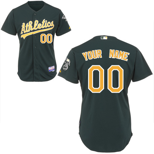 Oakland Athletics Custom 2015 Green Alternate 2 Cool Base Jersey