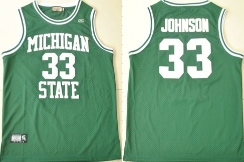 Michigan State Spartans #33 Magic Johnson Hardwood Legends Green Swingman Jersey Michigan State Spartans #33 Magic Johnson Hardwood Legends Green Swingman Jersey