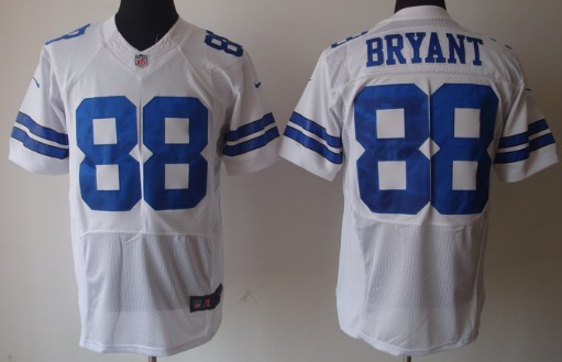 Nike Dallas Cowboys #88 Dez Bryant White Elite Style Jersey