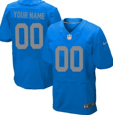 Detroit Lions Customized Nike Blue Alternate Retro F.U.S.E. Limited Jersey