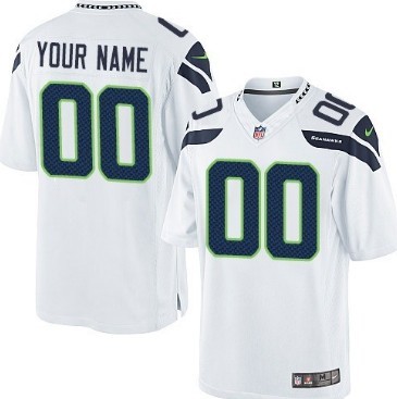 Seattle Seahawks Custom Nike White Vapor F.U.S.E. Limited Jersey