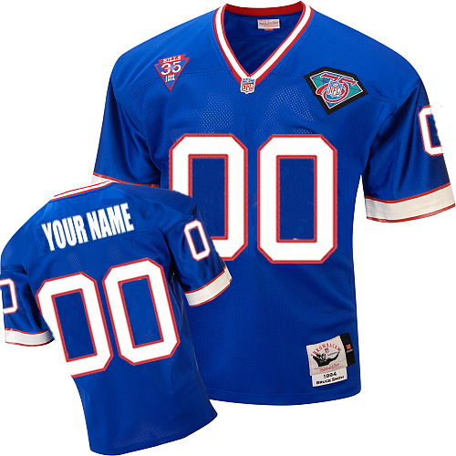 Buffalo Bills Customized Blue Throwback Jerseys
