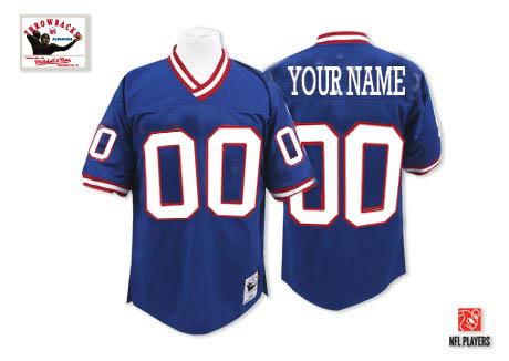 New York Giants Customized Blue Throwback Jerseys