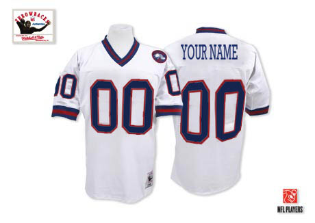 New York Giants Customized White Throwback Jerseys