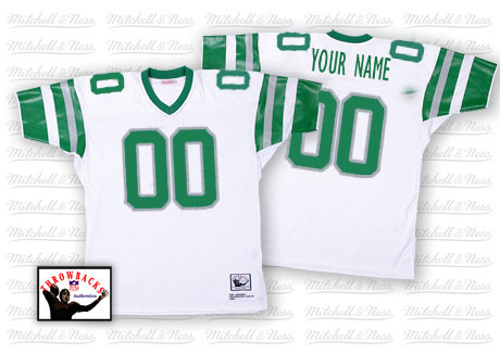 Philadelphia Eagles Customized White 1980 Throwback Jerseys