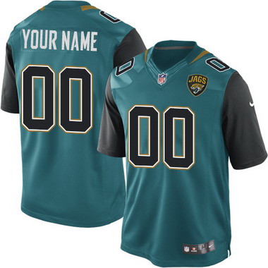 Men's Nike Jacksonville Jaguars Customized Nike Green Limited Jersey