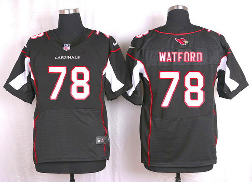 Men's Arizona Cardinals #78 Earl Watford Black Alternate NFL Nike Elite Jersey