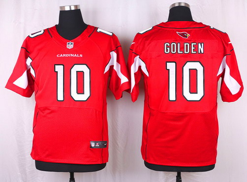 Men's Arizona Cardinals #10 Brittan Golden Red Team Color NFL Nike Elite Jersey