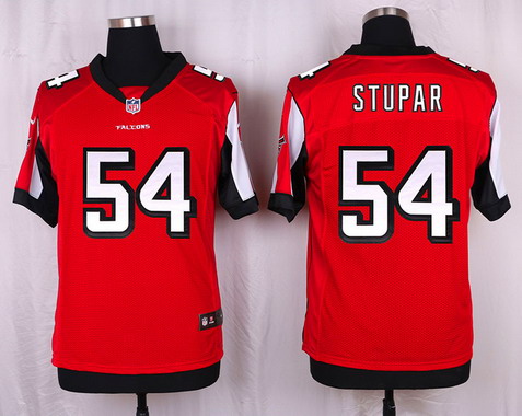 Men's Atlanta Falcons #54 Nate Stupar Red Team Color NFL Nike Elite Jersey