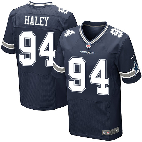 Men's Nike NFL Dallas Cowboys #94 Charles Haley Navy Blue Home  Elite Jersey