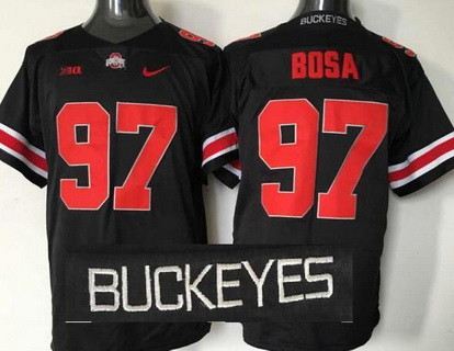 Youth Ohio State Buckeyes #97 Joey Bosa 2015 Blackout College Football Nike Limited Jersey