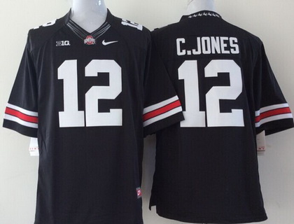 Youth Ohio State Buckeyes #12 Cardale Jones Black College Football Nike Limited Jersey