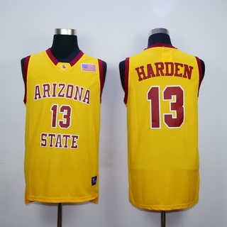 Men's Arizona State Sun Devils #13 James Harden Yellow College Basketball Nike Swingman Jersey Men's Arizona State Sun Devils #13 James Harden Yellow College Basketball Nike Swingman Jersey