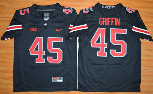 2015 Youth Ohio State Buckeyes #45 Archie Griffin NCAA Football Jersey - Blackout