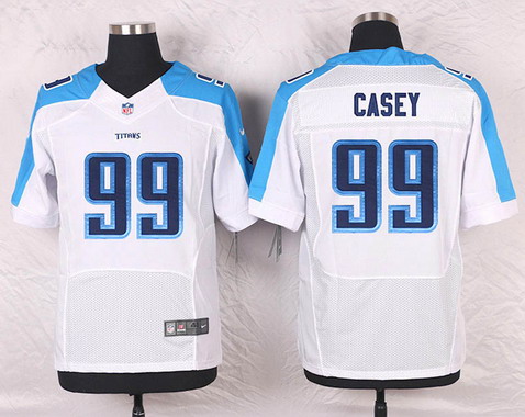 Men's Tennessee Titans #99 Mike Martin White Road NFL Nike Elite Jersey