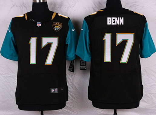Men's Jacksonville Jaguars #17 Arrelious Benn Black Team Color NFL Nike Elite Jersey