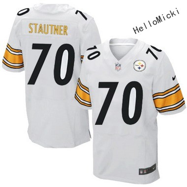 Men's Pittsburgh Steelers Retired Players #70 ernie stautner white elite jersey
