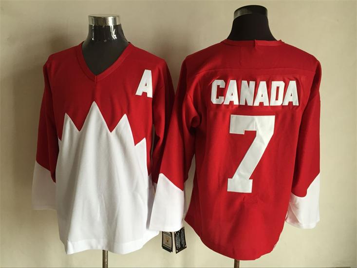 Men's #7 PHIL ESPOSITO Team Canada 1972 CCM Throwback Hockey Jersey