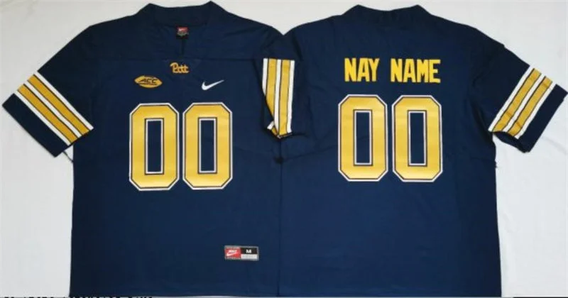 Pittsburgh Panthers Custom Nike 2017 Navy College Football Retro Jersey