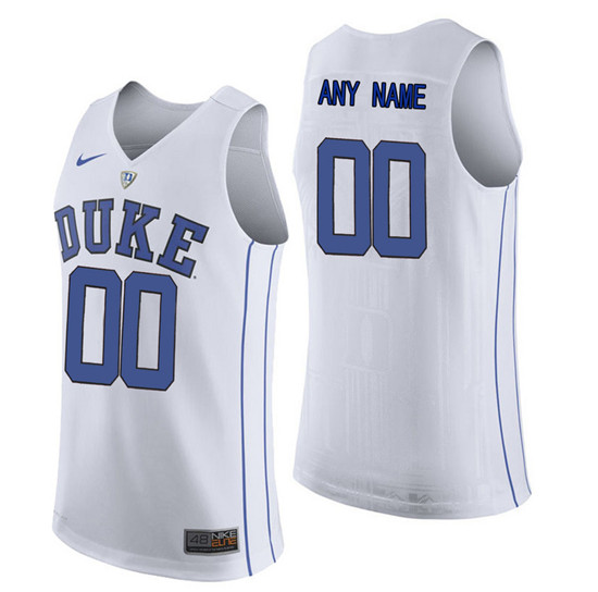 Men's Duke Blue Devils Royal Blue V Neck College Basketball Elite Jersey