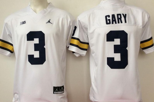 Michigan Wolverines #3 Rashan Gary White College Football Jersey