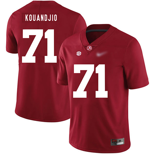 Arie Kouandjio Alabama Crimson Tide Men's Jersey - #71 NCAA Red Game Authentic