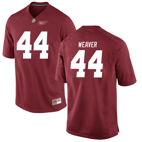 Cole Weaver Alabama Crimson Tide Men's Jersey - #44 NCAA Crimson Game